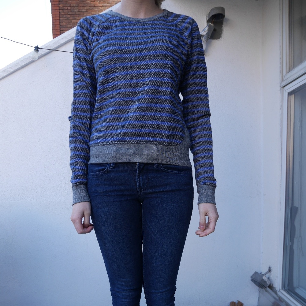 T by Alexander Wang Striped Sweatshirt, Like New